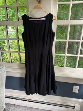 Calvin Klein Black Pleated Dress
